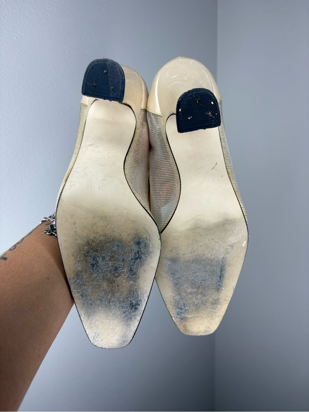 Mesh Square-Toe Pumps - Picture 4 of 6